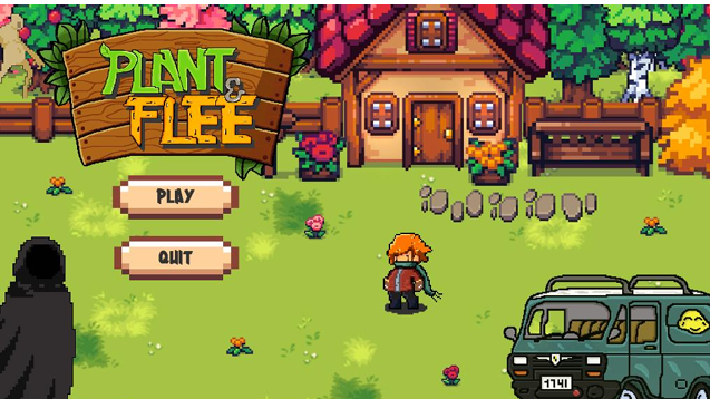 ภาพด้านหน้า เกม PLANT & FLEE  
